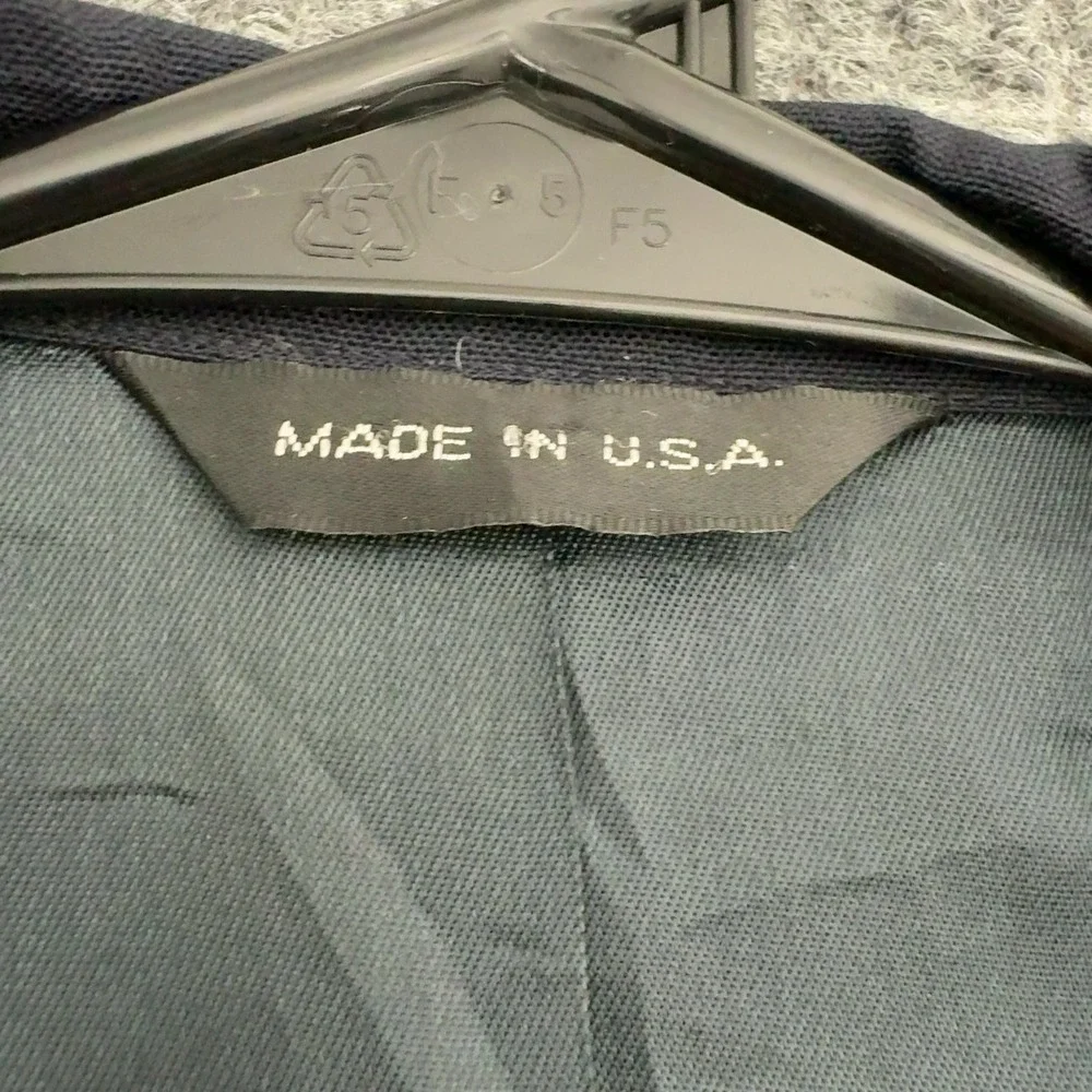 Vintage Polo University Club Ralph Lauren Blazer Mens 21.5x32 Navy Wool Preppy